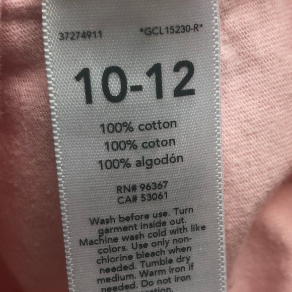 Girls Flamingo T-Shirt Osh Kosh Size 10 -12 - Picture 4 of 5